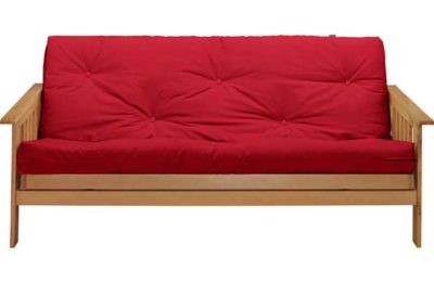 ColourMatch Cuba 2 Seater Futon Sofa Bed - Poppy Red